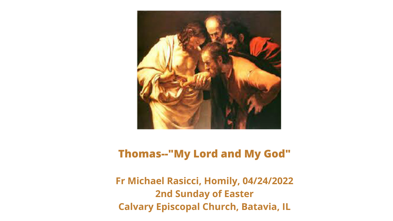 Thomas: "My Lord and My God"