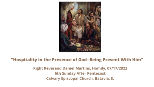 Hospitality in the Presence of God--Being Present With Him