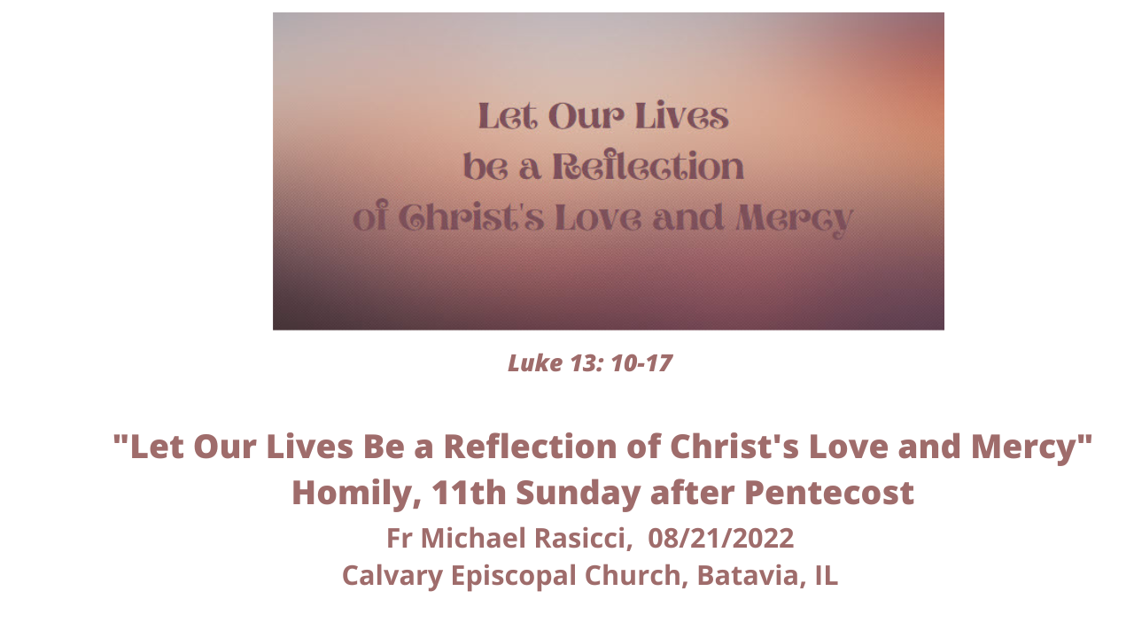 Let Our Lives be a Reflection of Christ's Love and Mercy