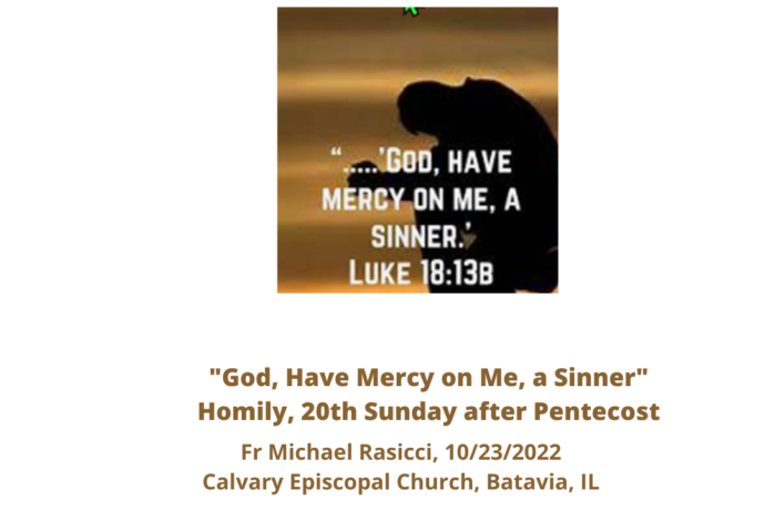 God, Have Mercy on Me, a Sinner