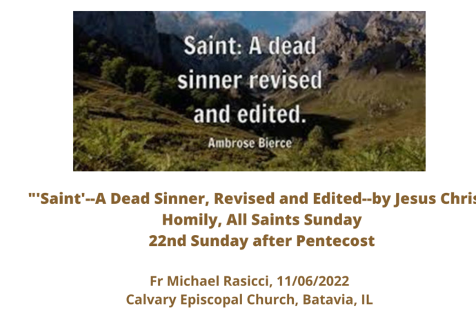 Saint--A Dead Sinner--Revised and Edited--by Jesus Christ