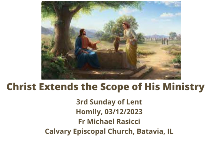 Christ Extends the Scope of His Ministry