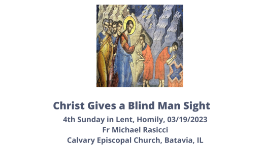 Christ Gives a Blind Man Sight