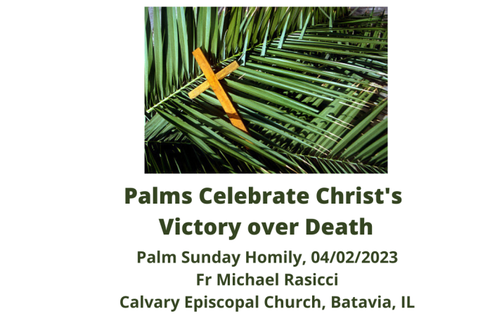Palms Celebrate Christ's Victory Over Death
