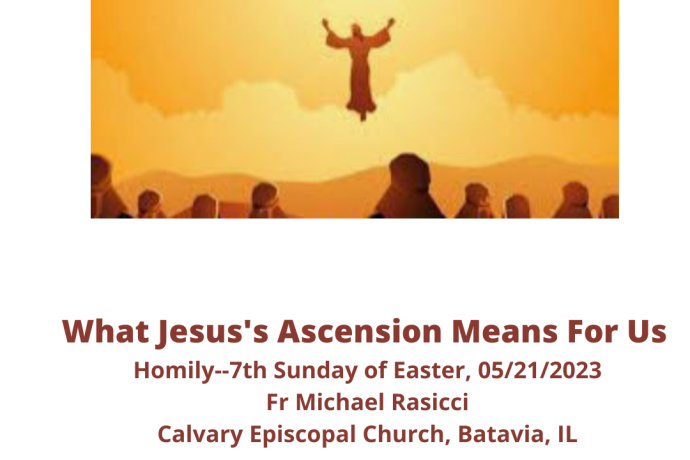 What Jesus's Ascension Means For Us