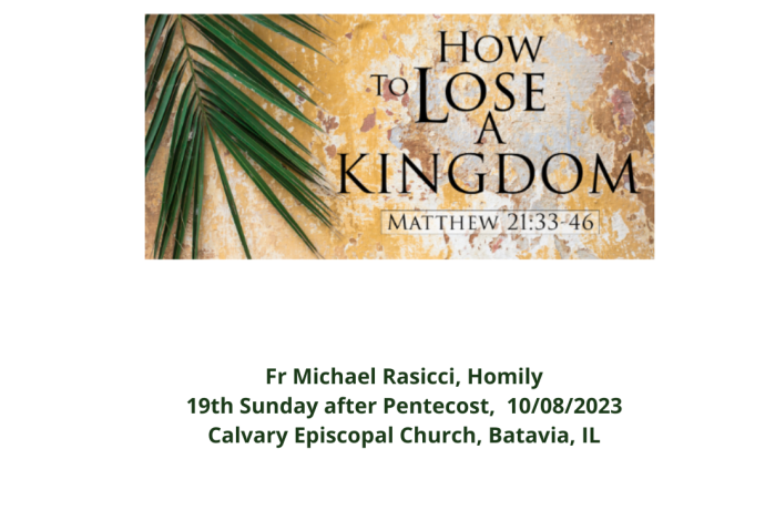 "How to Lose a Kingdom"