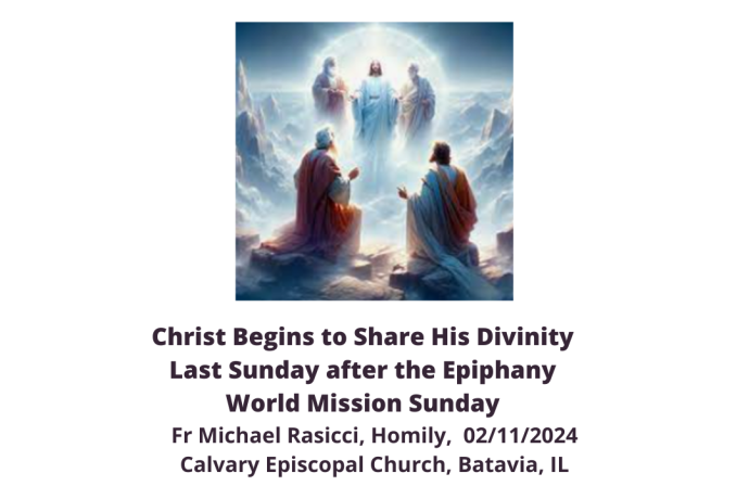 Christ Begins to Share His Divinity