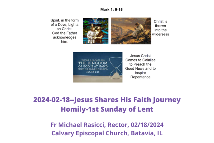 Jesus Shares His Faith Journey