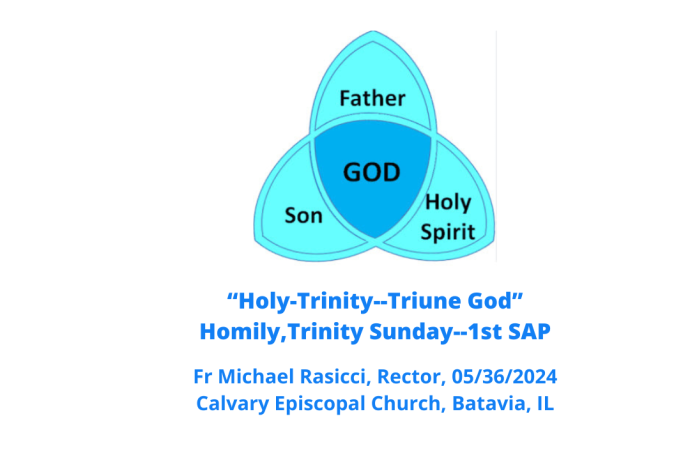 Holy Trinity--Triune God