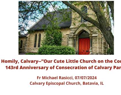 Calvary--"Our Cute Little Church on the Corner"