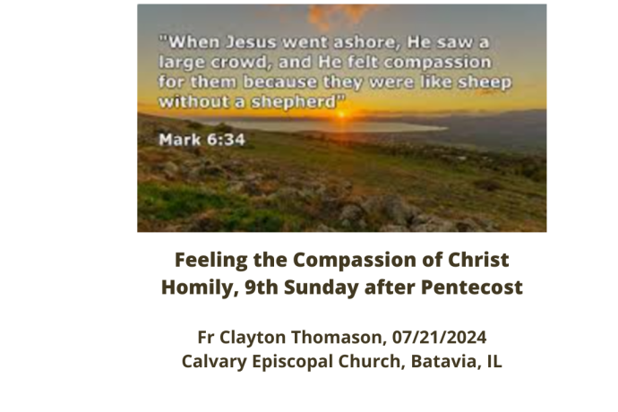Feeling the Compassion of Christ