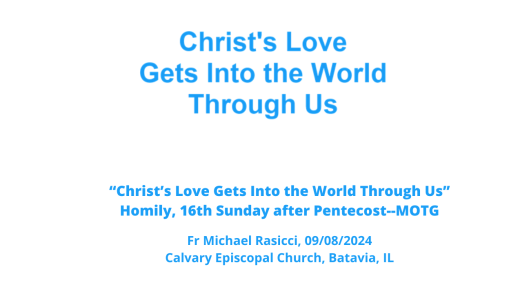 Christ's Love Gets Into the World Through Us