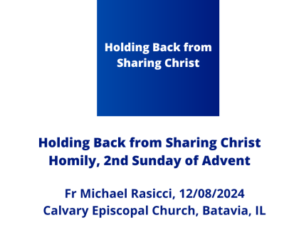 Holding Back from Sharing Christ