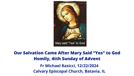 Our Salvation Came After Mary Said Yes to God