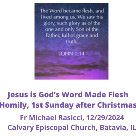 Jesus is God's Word Made Flesh