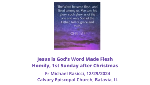 Jesus is God's Word Made Flesh