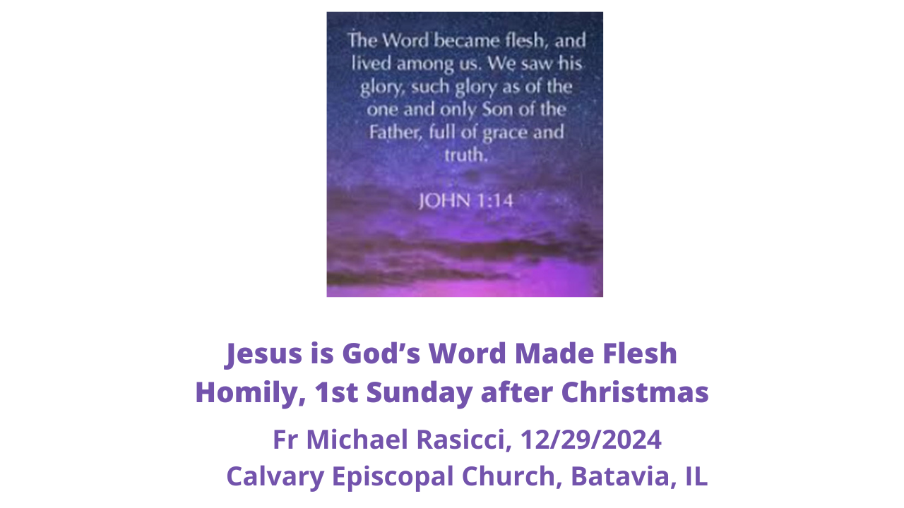 Jesus is God's Word Made Flesh